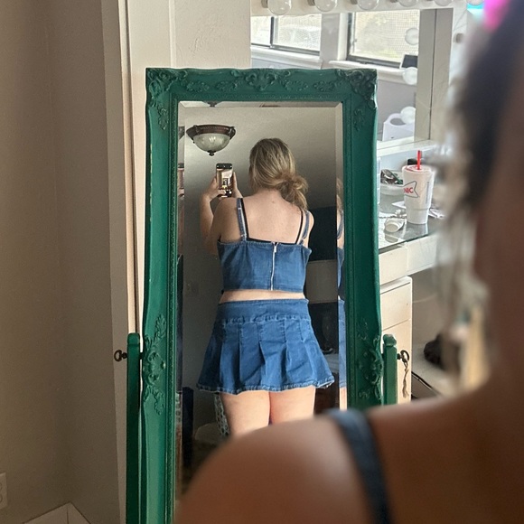 Sugar Thrillz Wide open spaces denim lace up set - Picture 8 of 8